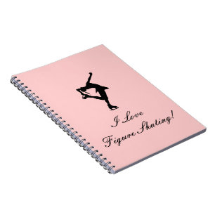 Espiral Eu amo o CADERNO do patinagem artística,