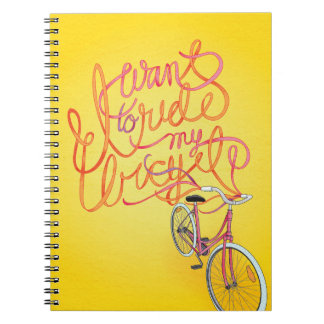 Espiral Eu quero montar minha bicicleta - caderno