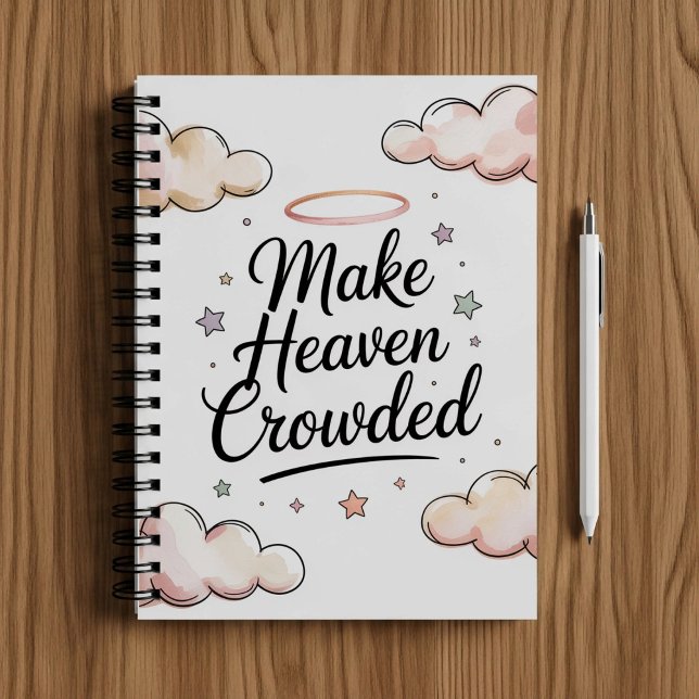 Espiral Faça o céu lotado, caderno de fé cristã (Criador carregado)