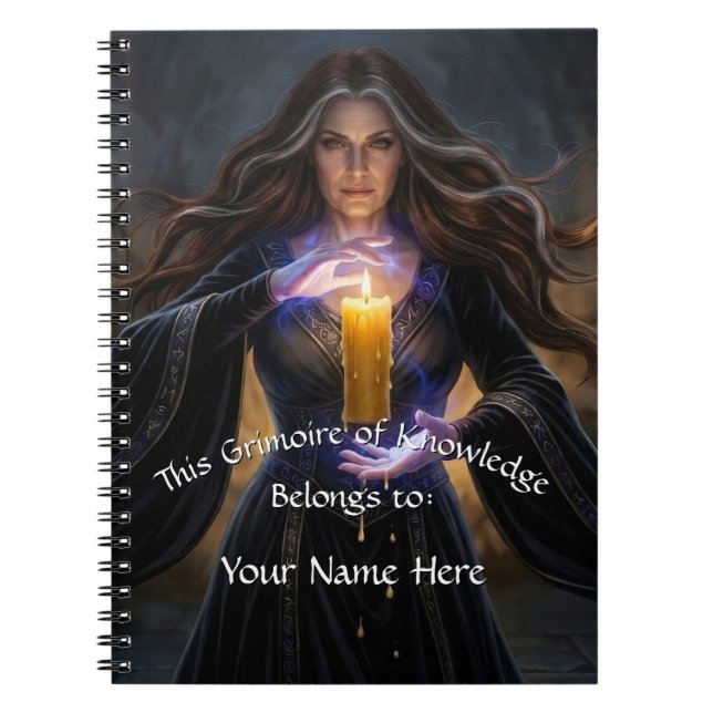 Espiral Feiticeira do Caderno Arcano Notebook (1) (Frente)