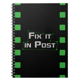Espiral "Fixe-o caderno de VFX no cargo"