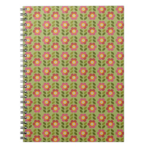 Espiral FLOR DE MUSGO - Caderno de Padrão Botânico