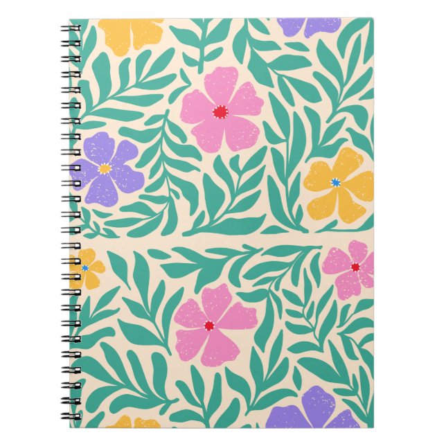 Espiral Flores de caderno (Frente)