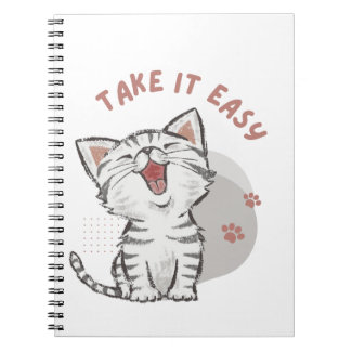 Espiral gato caderno
