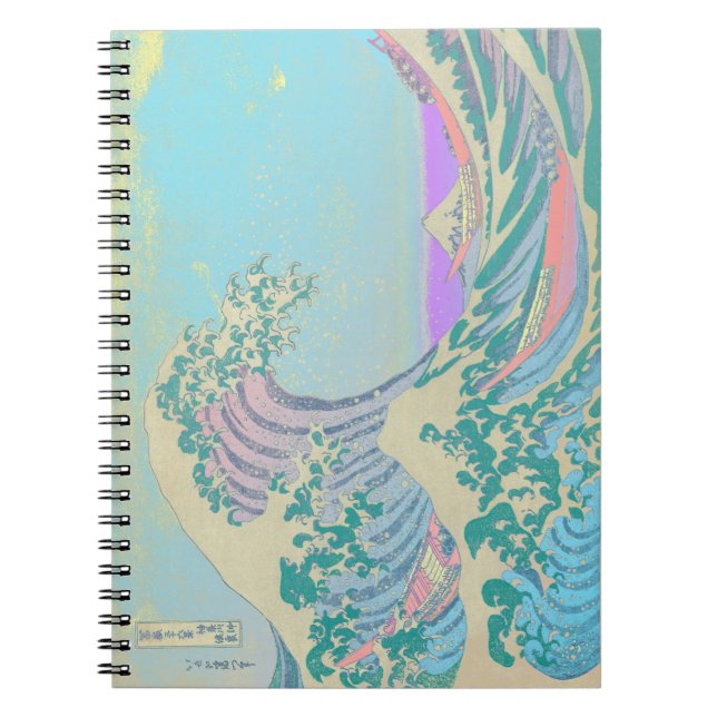 Espiral Grande Onda Caderno Pastel (Frente)
