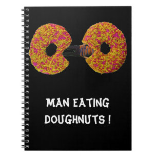 Espiral Homem Comendo Donuts ! Caderno