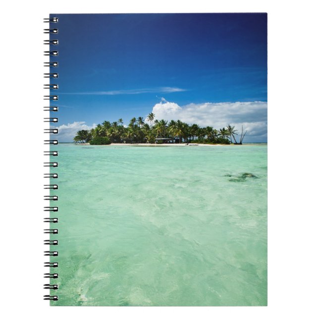Espiral Ilha do Pacífico com caderno das palmeiras (Frente)