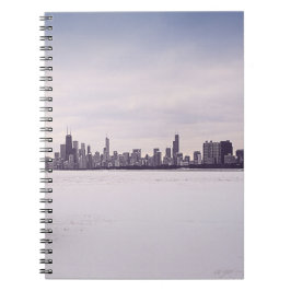 Espiral inverno bonito Chicago - caderno