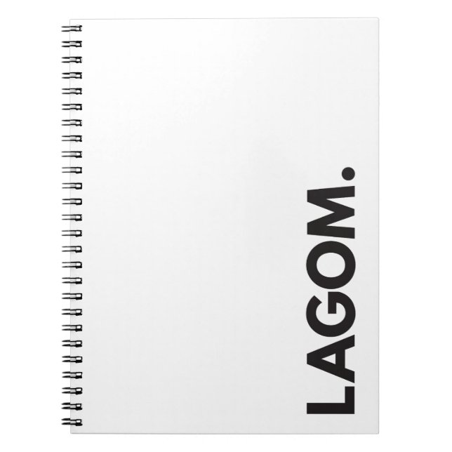 Espiral LAGOM. Caderno (Frente)