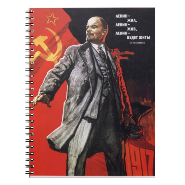 Espiral Lenin vive caderno (Frente)