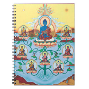 Espiral Medicina Buddhas do CADERNO 8 - mestrado da cura
