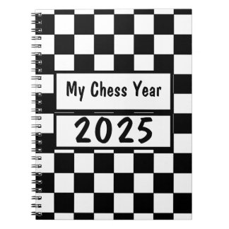 Espiral Meu Ano de Xadrez 2025, Caderno
