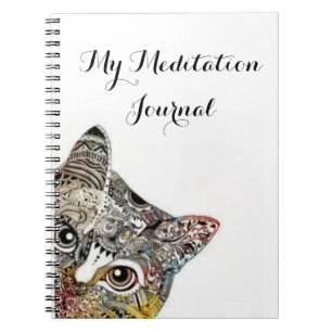 Espiral Meu Diário da meditação - caderno do design do