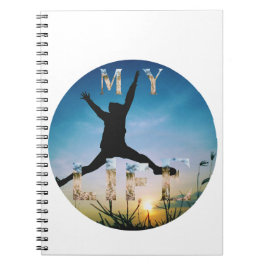 Espiral Minha Vida – Design de Natureza Inspirador Caderno