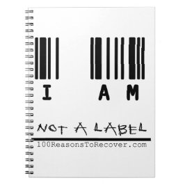 Espiral Não um caderno da etiqueta