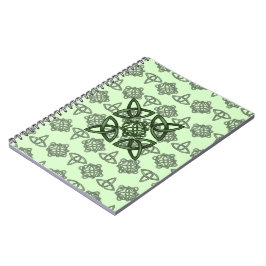 Espiral Nó irlandês & tri caderno do design