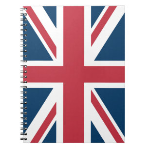 Espiral O Caderno da Bandeira Britânica Union Jack