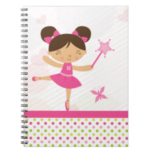 Espiral O caderno da menina feericamente da bailarina