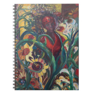 Espiral O caderno da mulher do girassol