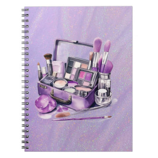 Espiral O caderno de beleza chic glam para maquiador