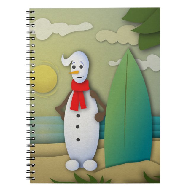 Espiral O Caderno do Boneco de Neve de Verão (Frente)