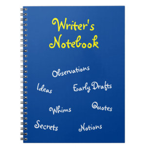 Espiral O caderno do escritor azul