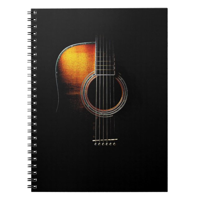 Espiral O caderno do guitarrista do design da guitarra (Frente)