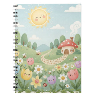 Espiral O Caderno do Jardim da Felicidade
