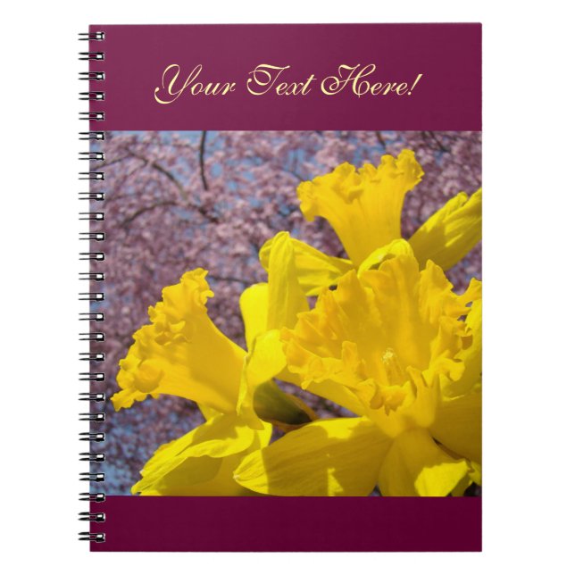 Espiral O caderno feito sob encomenda adiciona seus (Frente)