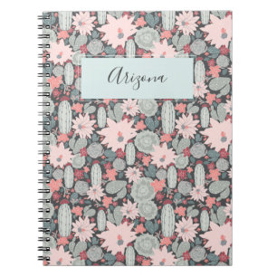Espiral O Succulent planta o caderno personalizado cacto