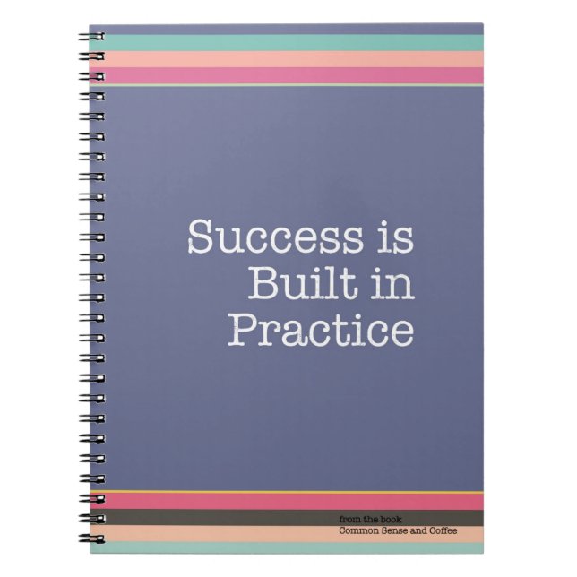 Espiral O sucesso é caderno na prática construído (Frente)