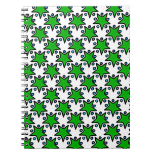 Espiral O verde Stars o caderno