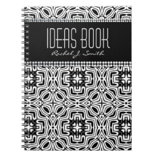 Espiral Onali : Caderno Personalizado com Padrão Tribal Pr