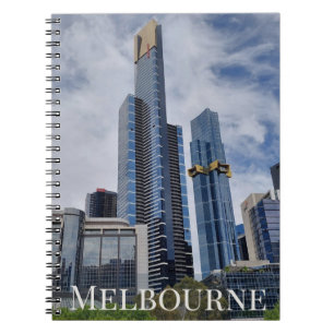 Espiral Panorama da Skyline de Melbourne — Caderno de Foto