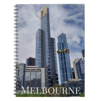 Espiral Panorama da Skyline de Melbourne — Caderno de Foto