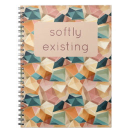 Espiral Pastel Geométrico Pop | Caderno Personalizado Joia