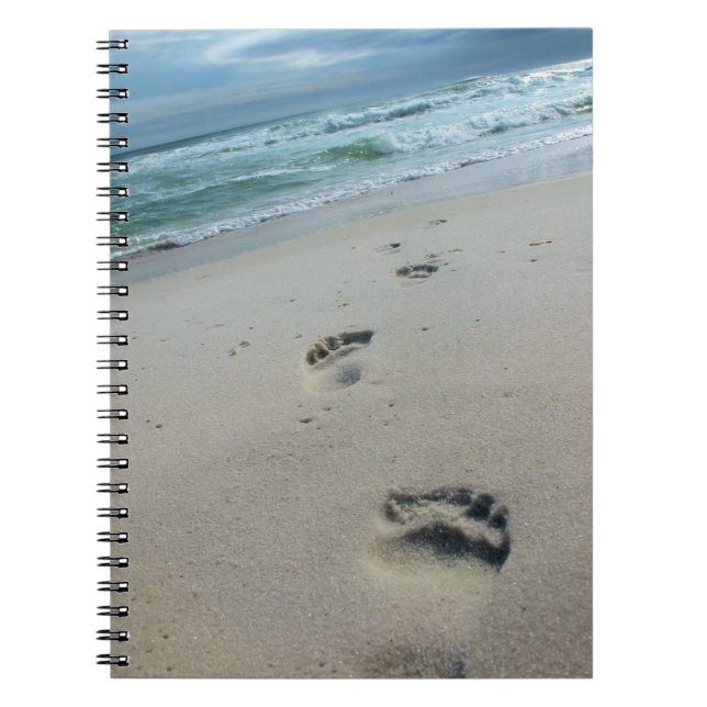 Espiral Pegadas no caderno da areia (Frente)