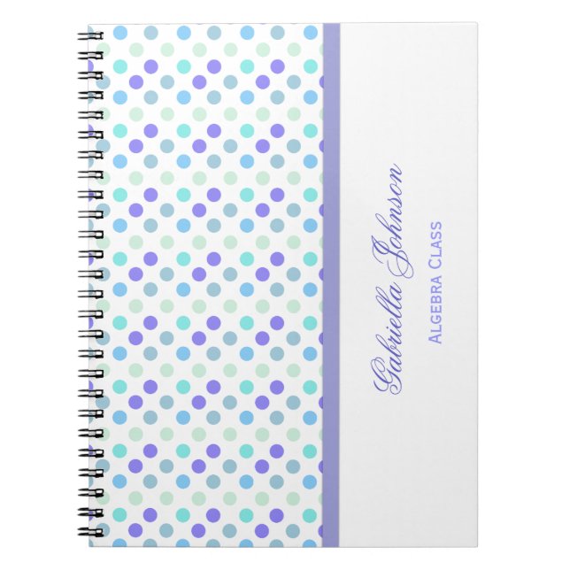 Espiral Personalizado: Caderno das bolinhas (Frente)