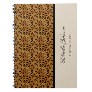 Espiral Personalizado: Caderno do impressão do leopardo