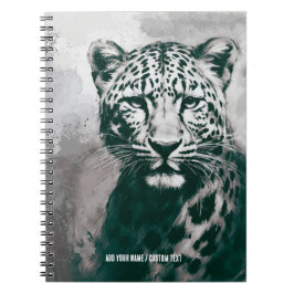 Espiral Personalizar Revista de Caderno Leopardo