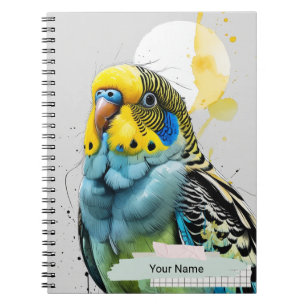 Espiral PERSONALIZE Caderno Moderno de Tinta Azul Papagaio
