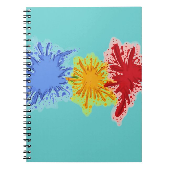Espiral Pinte o caderno do splatter (Frente)