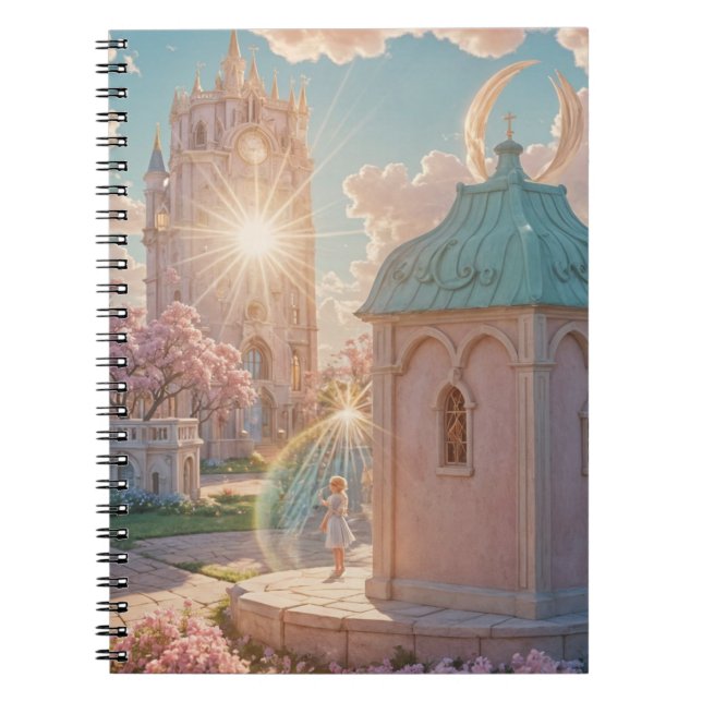 Espiral planner de caderno de arte de IA caprichoso (Frente)