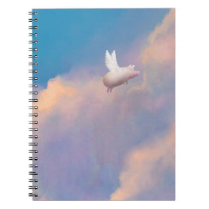 Espiral porco no caderno