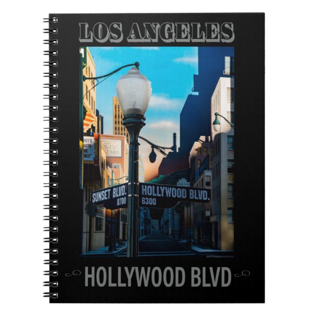 Espiral Poster Hollywood Blvd. Caderno (Frente)
