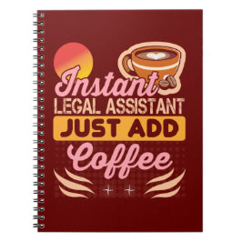 Espiral Presente de Caderno de Café para Assistente Jurídi