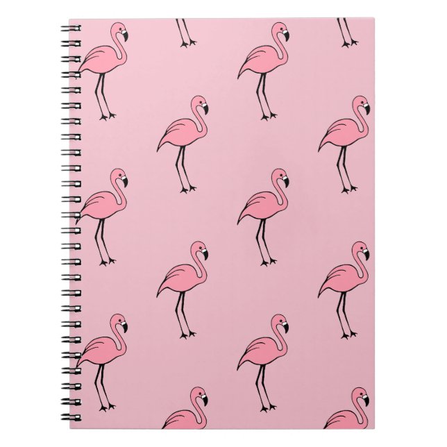 Espiral Presente de Caderno de Escritório Escolar Flamingo (Frente)