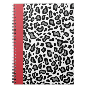 Espiral Presente de Caderno Retro Leopardo
