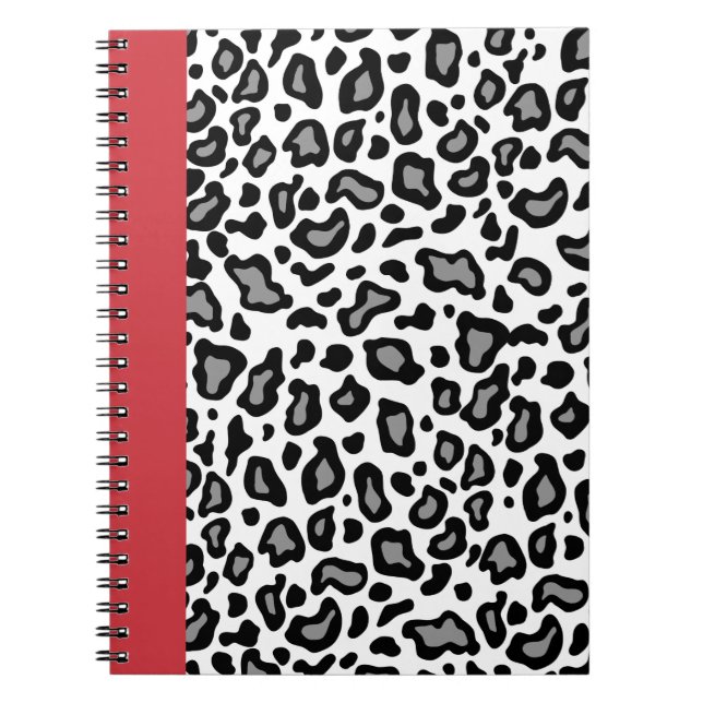 Espiral Presente de Caderno Retro Leopardo (Frente)