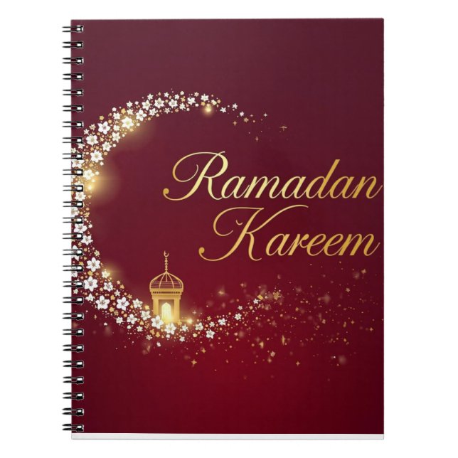 Espiral Presente do caderno deles no Ramadan Kareem (Frente)